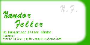 nandor feller business card